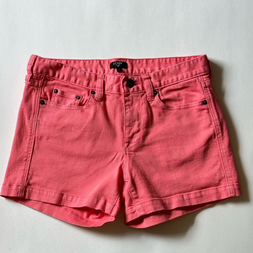 J. Crew Pink Denim Shorts Women’s Size 2